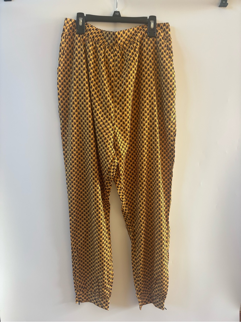 Women's Bohemian Harem  Style Pants With Zipper Ankles, Large